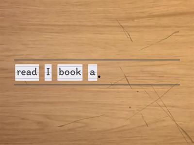 "Sentence Word Order" - Basic English structure