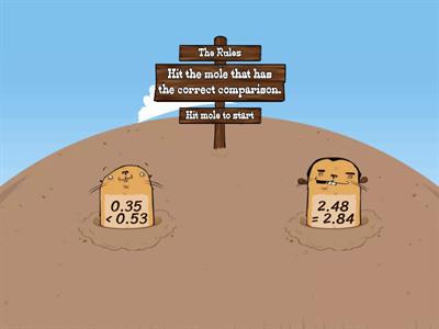 Maze Comparing decimals