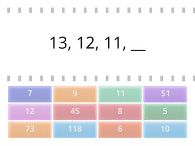  Counting Backwards from 15