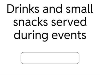 Complete Preliminary - Unit 6 - Vocabulary (going out)