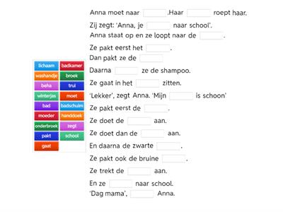 Oefening 6 blz. 7   Naar school
