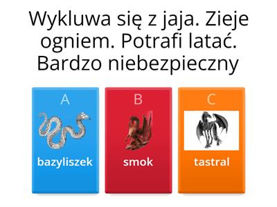 Fantastyczne zwierzęta (stworzenia, kreatury) z Harrego Pottera.