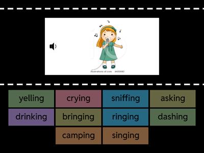 Suffix -ing Find the Match