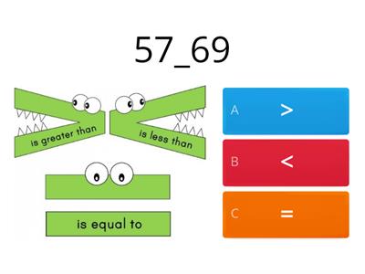 Comparing numbers 51-70