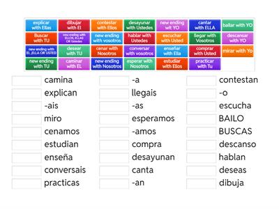 AR verbs Conjugation