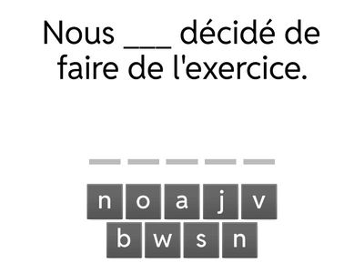 Passé composé with avoir 2