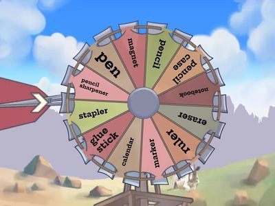 Stationery - lvl 1 roulette (sound, text - picture, text)