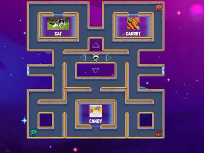 Alphabet words A-E maze