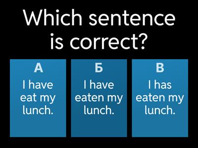 1. Present Perfect 