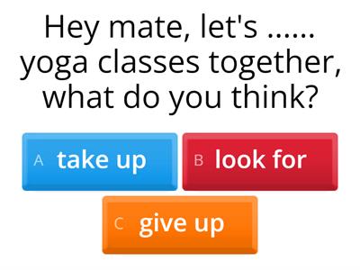 PHRASAL VERBS PRE INTERMEDIATE 2