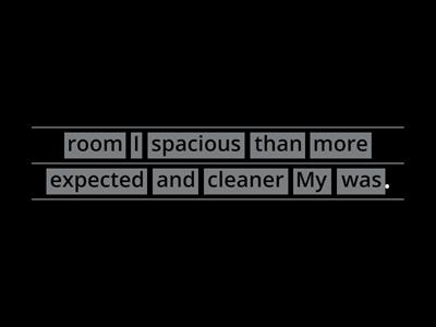 ESL Brains - Hotel reviews (Sentence Unjumble)
