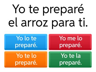 U2A - Double object pronouns 