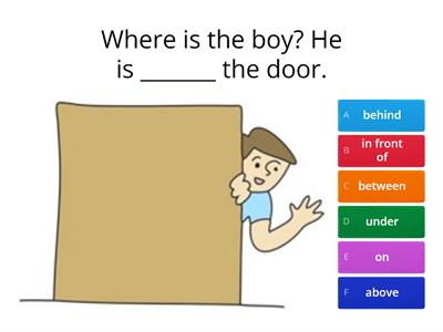 Prepositions of place