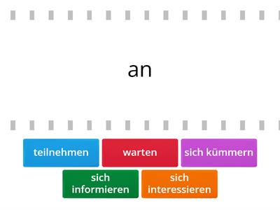 Verben mit festen Präpositionen