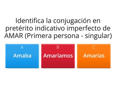 Pretérito imperfecto de indicativo  