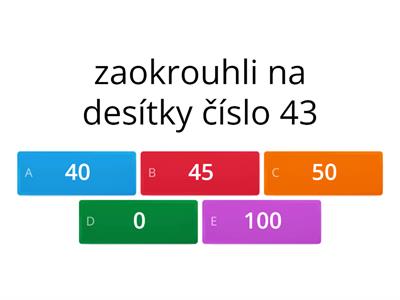 Zaokrouhlování do 100