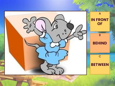 Preposition of Place (in front of, behind, between)