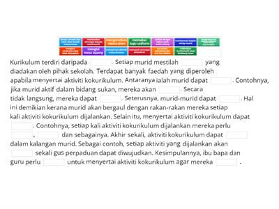 Bahagian C-Faedah-faedah menyertai aktiviti kokurikulum