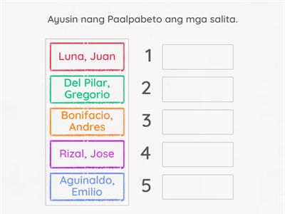 Grade 3: Paalpabeto