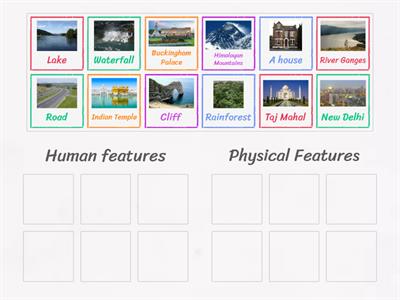 Human and physical features sort