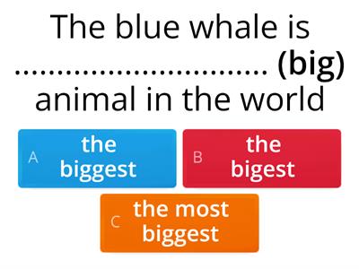 COMPARATIVE AND SUPERLATIVE ADJECTIVES