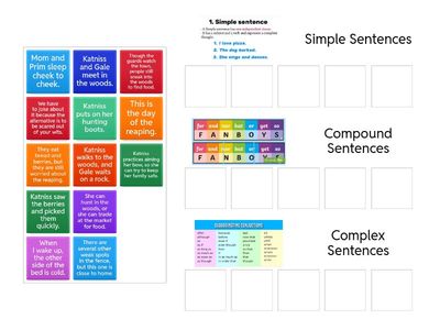 Hunger Games Sentence Sort