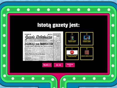 Czytanie ze zrozumieniem - GAZETA (analiza)