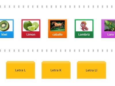 4 Speed sorting K L Ll
