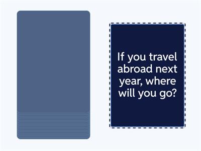 Zero and first conditional speaking