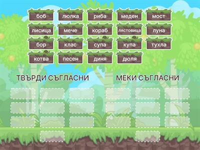 Твърди и меки съгласни