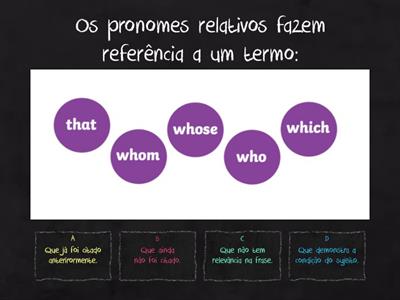 Relative Pronouns