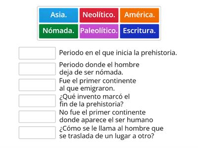 Copia de Ubicación temporal y espacial de la prehistoria.