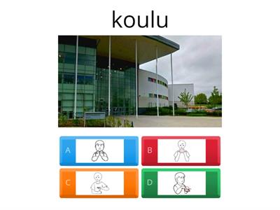 Viittomat: KOULUviittomia (viittomat: papunet.net. kuvat ww)  