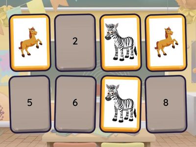 Jogo da memória bichinhos 