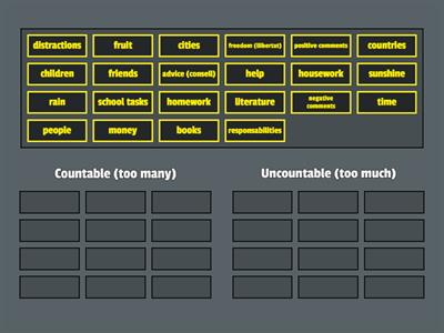 ESO 4 countable uncountable nouns