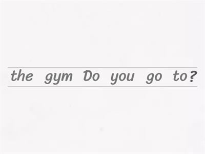 IpD - Sentence word order - Basic English structure