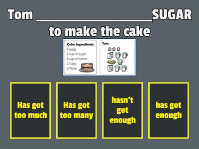 Too much, Too many,  (not) enough