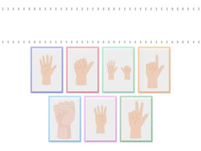 NUMERI FINO A 6 con le dita