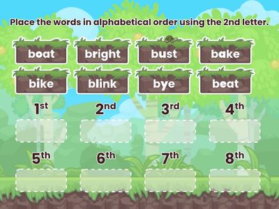 V2L6 Alphabetize by Second Letter