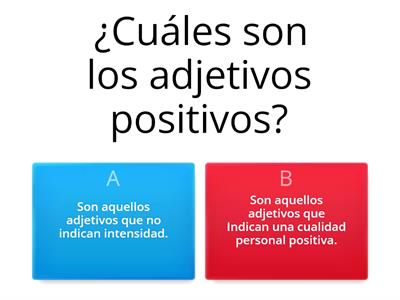 Grados de los Adjetivos 