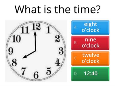 Clock times