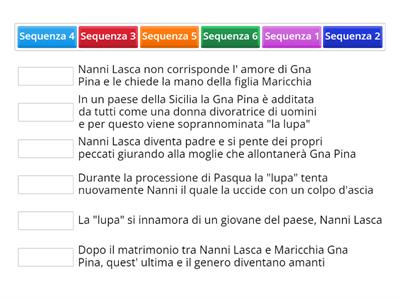 Riordina le sequenze temporali 