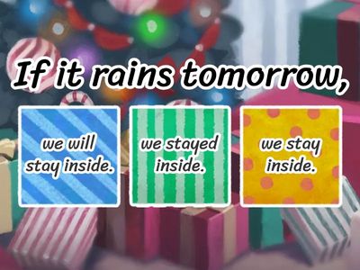 Zero and First Conditional Quiz