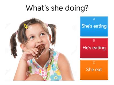 3º primaria present continuous quiz