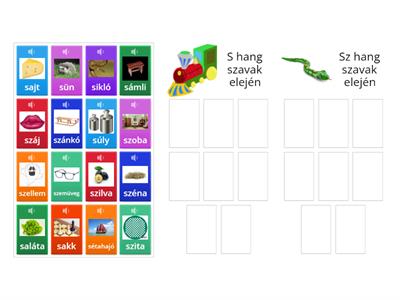 S-Sz hangok auditív differenciálása szókezdő fonetikei helyen