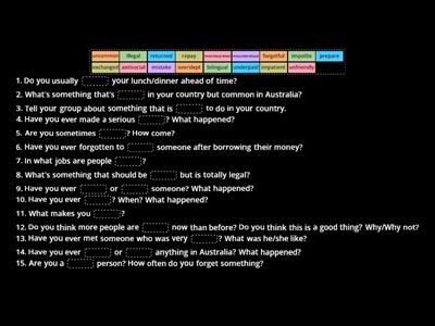 Prefixes conversation!