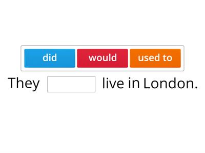 used to, would, past simple (1)