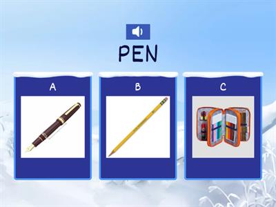 OGGETTI DELLA SCUOLA IN INGLESE