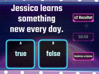 Unit 2 - School can be fun (true or false)