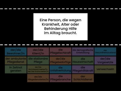 Fokus Deutsch Pflege L1 A - Wortschatz